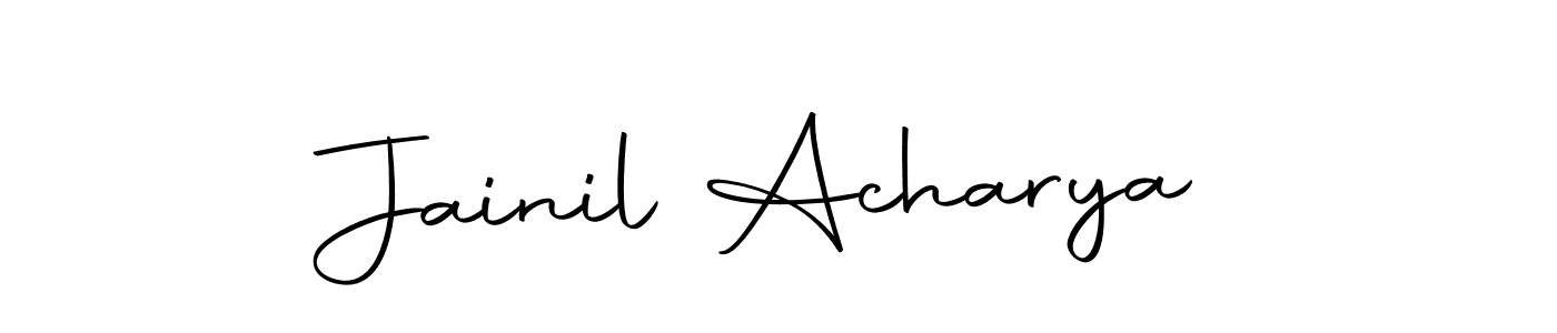 Jainil Acharya stylish signature style. Best Handwritten Sign (Autography-DOLnW) for my name. Handwritten Signature Collection Ideas for my name Jainil Acharya. Jainil Acharya signature style 10 images and pictures png