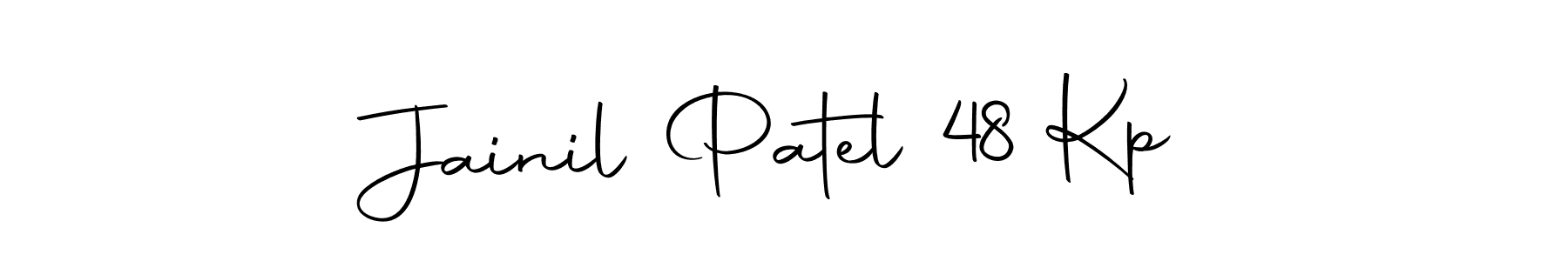 How to make Jainil Patel 48 Kp name signature. Use Autography-DOLnW style for creating short signs online. This is the latest handwritten sign. Jainil Patel 48 Kp signature style 10 images and pictures png