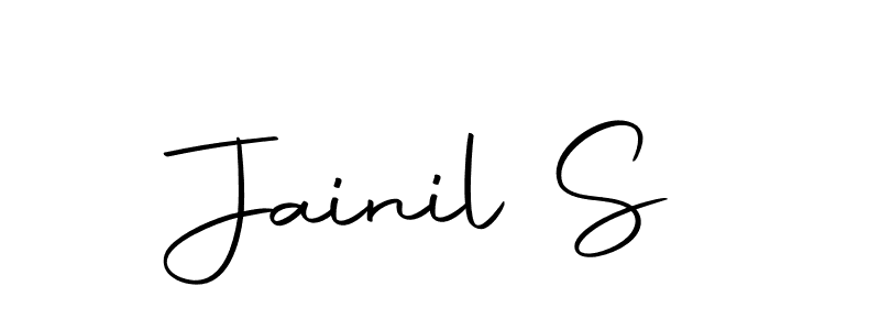 How to make Jainil S name signature. Use Autography-DOLnW style for creating short signs online. This is the latest handwritten sign. Jainil S signature style 10 images and pictures png