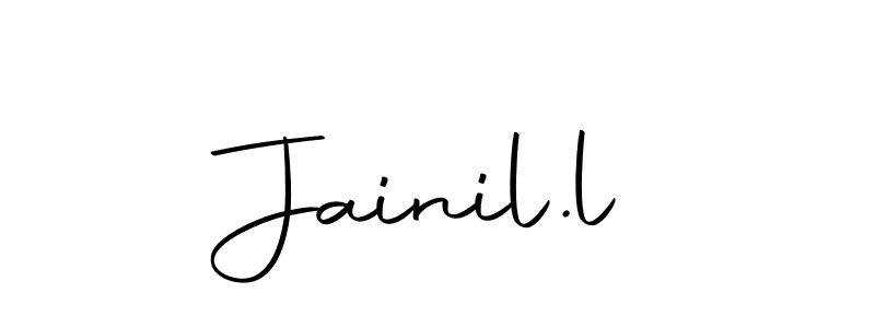 You should practise on your own different ways (Autography-DOLnW) to write your name (Jainil.l) in signature. don't let someone else do it for you. Jainil.l signature style 10 images and pictures png