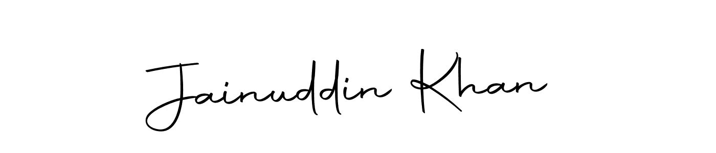 The best way (Autography-DOLnW) to make a short signature is to pick only two or three words in your name. The name Jainuddin Khan include a total of six letters. For converting this name. Jainuddin Khan signature style 10 images and pictures png