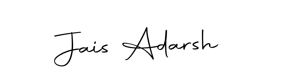 You should practise on your own different ways (Autography-DOLnW) to write your name (Jais Adarsh) in signature. don't let someone else do it for you. Jais Adarsh signature style 10 images and pictures png