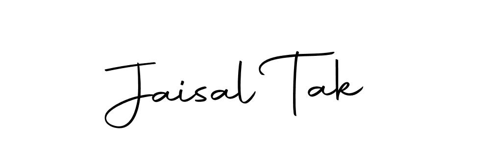 You should practise on your own different ways (Autography-DOLnW) to write your name (Jaisal Tak) in signature. don't let someone else do it for you. Jaisal Tak signature style 10 images and pictures png