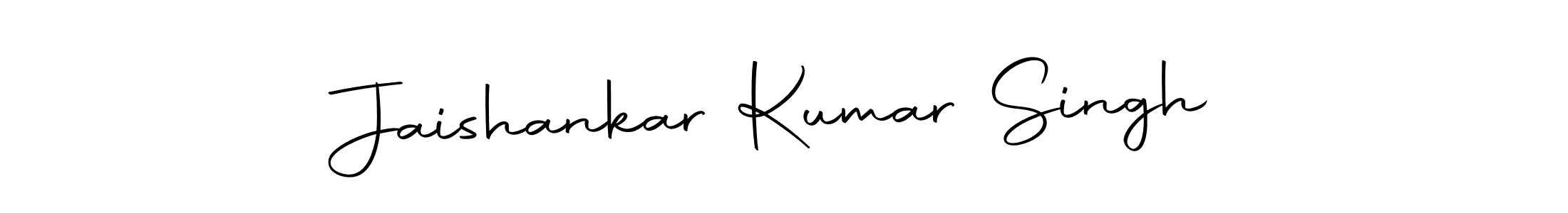 How to make Jaishankar Kumar Singh name signature. Use Autography-DOLnW style for creating short signs online. This is the latest handwritten sign. Jaishankar Kumar Singh signature style 10 images and pictures png