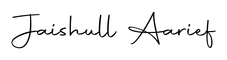 The Autography-DOLnW handwriting style adds charm and authenticity to name Jaishull Aarief. A wonderful choice for personal thank-you notes. Jaishull Aarief signature style 10 images and pictures png
