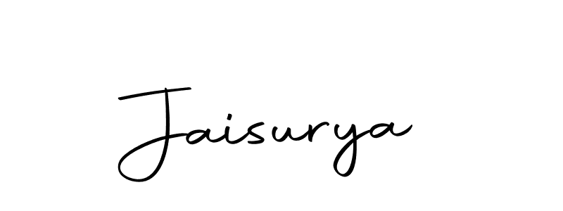 Design your own signature with our free online signature maker. With this signature software, you can create a handwritten (Autography-DOLnW) signature for name Jaisurya. Jaisurya signature style 10 images and pictures png