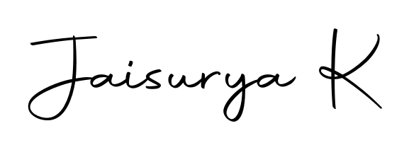 Enhance your business communications with Jaisurya K signature in Autography-DOLnW lettering. Clean, modern, and universally compatible. Jaisurya K signature style 10 images and pictures png