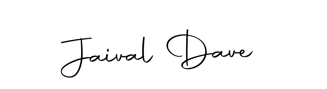 How to make Jaival Dave name signature. Use Autography-DOLnW style for creating short signs online. This is the latest handwritten sign. Jaival Dave signature style 10 images and pictures png