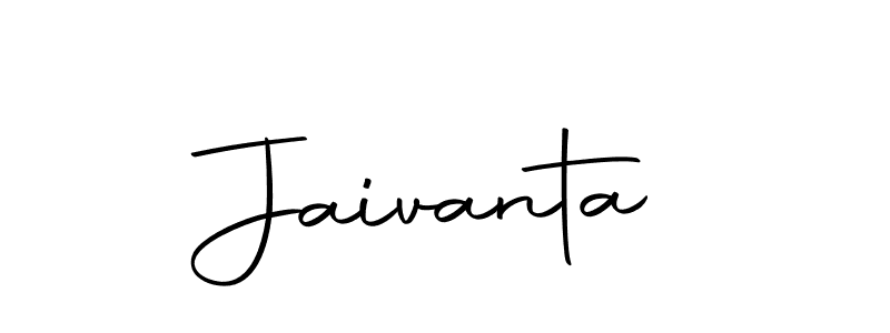 Design your own signature with our free online signature maker. With this signature software, you can create a handwritten (Autography-DOLnW) signature for name Jaivanta. Jaivanta signature style 10 images and pictures png