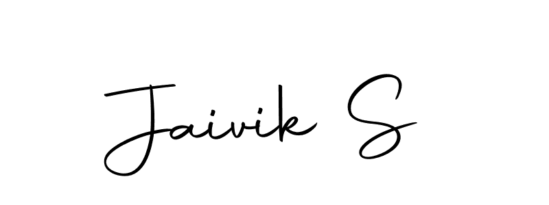 It looks lik you need a new signature style for name Jaivik S. Design unique handwritten (Autography-DOLnW) signature with our free signature maker in just a few clicks. Jaivik S signature style 10 images and pictures png