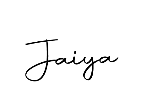 Design your own signature with our free online signature maker. With this signature software, you can create a handwritten (Autography-DOLnW) signature for name Jaiya. Jaiya signature style 10 images and pictures png
