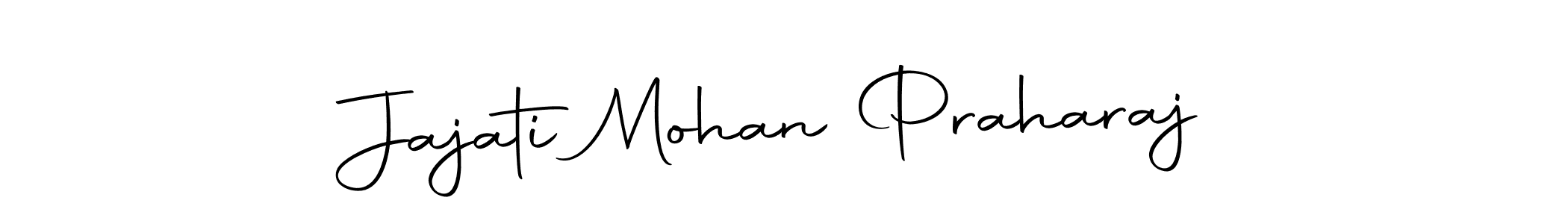 How to make Jajati Mohan Praharaj name signature. Use Autography-DOLnW style for creating short signs online. This is the latest handwritten sign. Jajati Mohan Praharaj signature style 10 images and pictures png