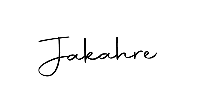 Design your own signature with our free online signature maker. With this signature software, you can create a handwritten (Autography-DOLnW) signature for name Jakahre. Jakahre signature style 10 images and pictures png