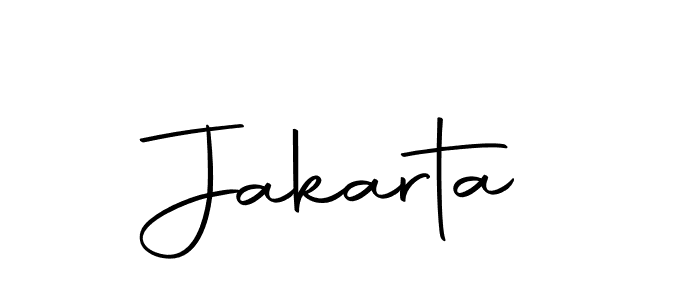 Create a beautiful signature design for name Jakarta. With this signature (Autography-DOLnW) fonts, you can make a handwritten signature for free. Jakarta signature style 10 images and pictures png