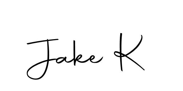 You should practise on your own different ways (Autography-DOLnW) to write your name (Jake K) in signature. don't let someone else do it for you. Jake K signature style 10 images and pictures png