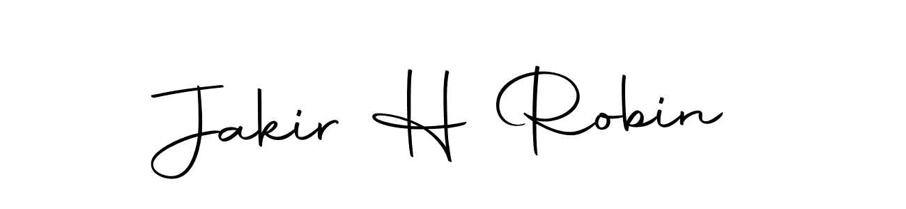 Make a beautiful signature design for name Jakir H Robin. Use this online signature maker to create a handwritten signature for free. Jakir H Robin signature style 10 images and pictures png