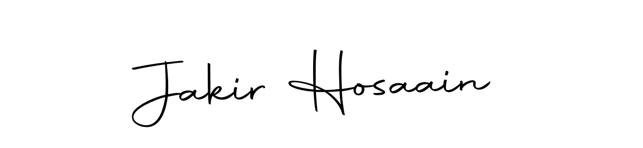 How to make Jakir Hosaain name signature. Use Autography-DOLnW style for creating short signs online. This is the latest handwritten sign. Jakir Hosaain signature style 10 images and pictures png