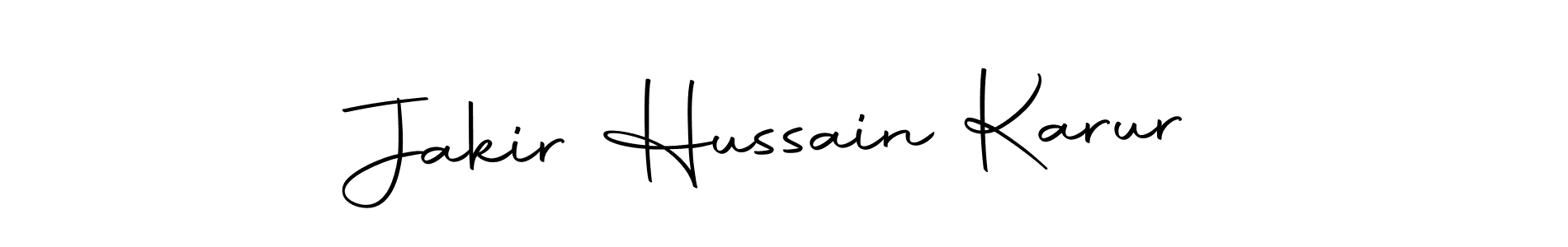 Create a beautiful signature design for name Jakir Hussain Karur. With this signature (Autography-DOLnW) fonts, you can make a handwritten signature for free. Jakir Hussain Karur signature style 10 images and pictures png
