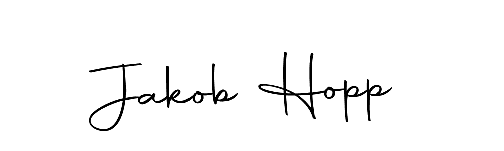 Design your own signature with our free online signature maker. With this signature software, you can create a handwritten (Autography-DOLnW) signature for name Jakob Hopp. Jakob Hopp signature style 10 images and pictures png