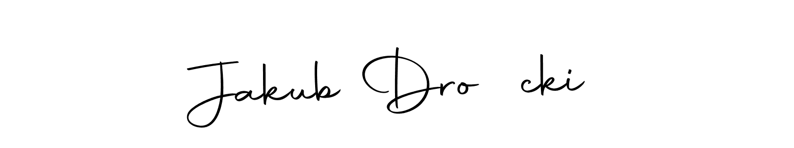 How to make Jakub Drożęcki name signature. Use Autography-DOLnW style for creating short signs online. This is the latest handwritten sign. Jakub Drożęcki signature style 10 images and pictures png