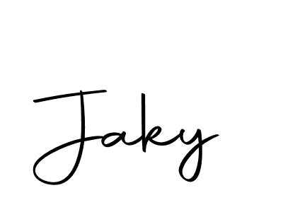 You should practise on your own different ways (Autography-DOLnW) to write your name (Jaky) in signature. don't let someone else do it for you. Jaky signature style 10 images and pictures png