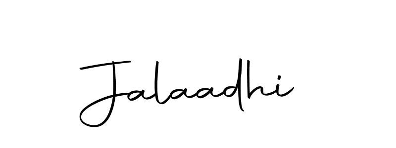 Use a signature maker to create a handwritten signature online. With this signature software, you can design (Autography-DOLnW) your own signature for name Jalaadhi. Jalaadhi signature style 10 images and pictures png