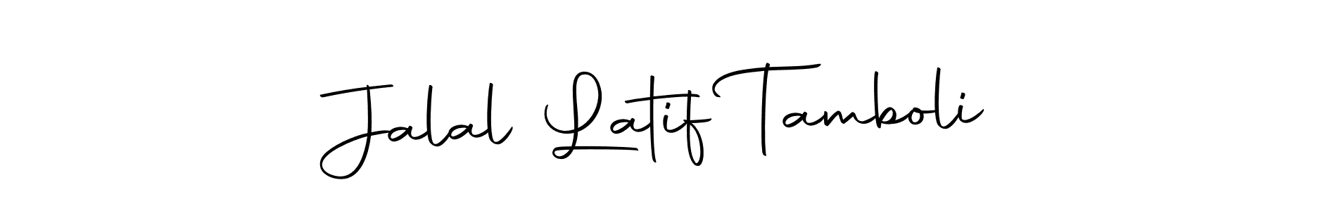 Design your own signature with our free online signature maker. With this signature software, you can create a handwritten (Autography-DOLnW) signature for name Jalal Latif Tamboli. Jalal Latif Tamboli signature style 10 images and pictures png