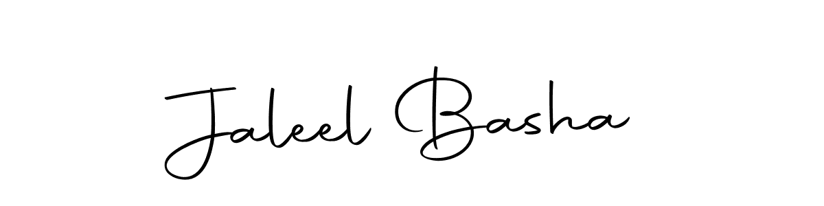 Make a beautiful signature design for name Jaleel Basha. With this signature (Autography-DOLnW) style, you can create a handwritten signature for free. Jaleel Basha signature style 10 images and pictures png