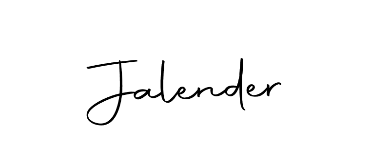 Use a signature maker to create a handwritten signature online. With this signature software, you can design (Autography-DOLnW) your own signature for name Jalender. Jalender signature style 10 images and pictures png