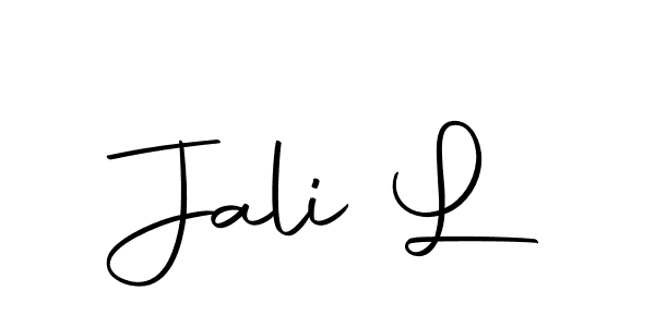 if you are searching for the best signature style for your name Jali L. so please give up your signature search. here we have designed multiple signature styles  using Autography-DOLnW. Jali L signature style 10 images and pictures png