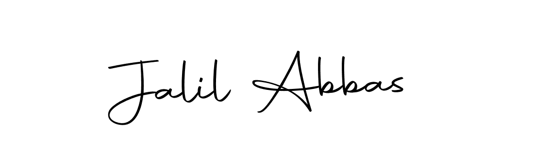 Design your own signature with our free online signature maker. With this signature software, you can create a handwritten (Autography-DOLnW) signature for name Jalil Abbas. Jalil Abbas signature style 10 images and pictures png