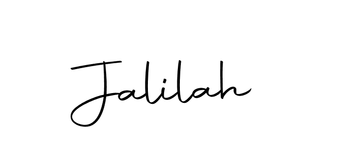 You should practise on your own different ways (Autography-DOLnW) to write your name (Jalilah) in signature. don't let someone else do it for you. Jalilah signature style 10 images and pictures png