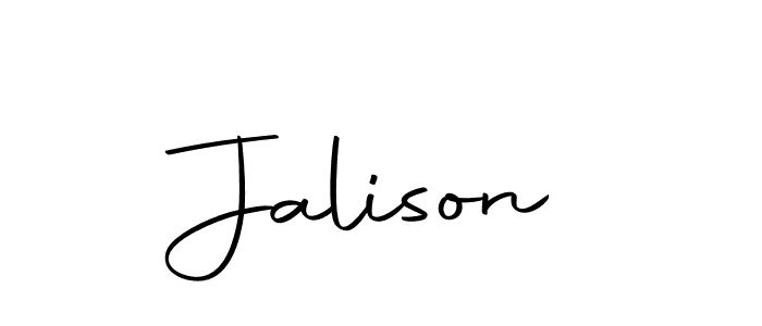 Use a signature maker to create a handwritten signature online. With this signature software, you can design (Autography-DOLnW) your own signature for name Jalison. Jalison signature style 10 images and pictures png