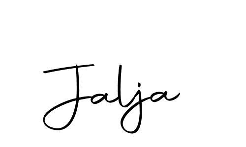 Create a beautiful signature design for name Jalja. With this signature (Autography-DOLnW) fonts, you can make a handwritten signature for free. Jalja signature style 10 images and pictures png