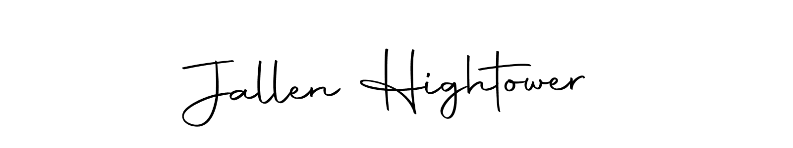 Make a beautiful signature design for name Jallen Hightower. With this signature (Autography-DOLnW) style, you can create a handwritten signature for free. Jallen Hightower signature style 10 images and pictures png