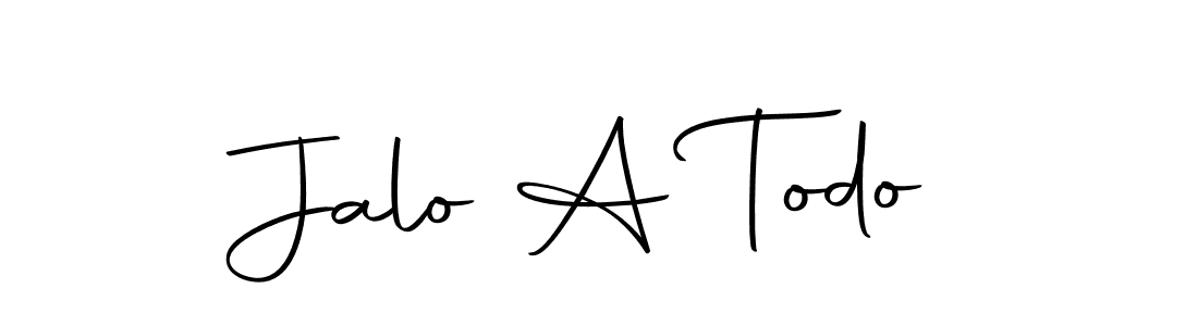 You should practise on your own different ways (Autography-DOLnW) to write your name (Jalo A Todo) in signature. don't let someone else do it for you. Jalo A Todo signature style 10 images and pictures png