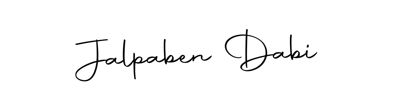 Create a beautiful signature design for name Jalpaben Dabi. With this signature (Autography-DOLnW) fonts, you can make a handwritten signature for free. Jalpaben Dabi signature style 10 images and pictures png