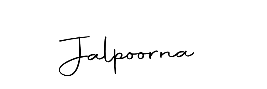 Use a signature maker to create a handwritten signature online. With this signature software, you can design (Autography-DOLnW) your own signature for name Jalpoorna. Jalpoorna signature style 10 images and pictures png