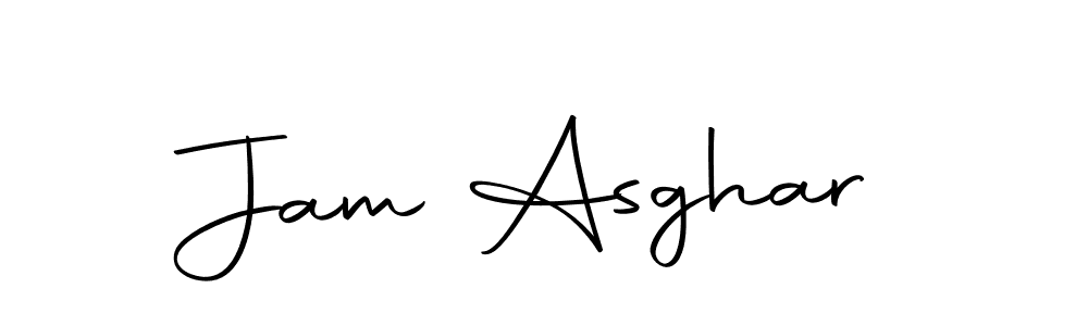 How to make Jam Asghar name signature. Use Autography-DOLnW style for creating short signs online. This is the latest handwritten sign. Jam Asghar signature style 10 images and pictures png