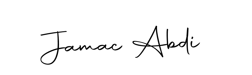 Design your own signature with our free online signature maker. With this signature software, you can create a handwritten (Autography-DOLnW) signature for name Jamac Abdi. Jamac Abdi signature style 10 images and pictures png