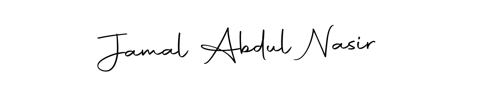 How to make Jamal Abdul Nasir name signature. Use Autography-DOLnW style for creating short signs online. This is the latest handwritten sign. Jamal Abdul Nasir signature style 10 images and pictures png