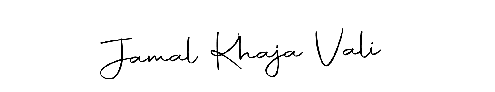 The best way (Autography-DOLnW) to make a short signature is to pick only two or three words in your name. The name Jamal Khaja Vali include a total of six letters. For converting this name. Jamal Khaja Vali signature style 10 images and pictures png