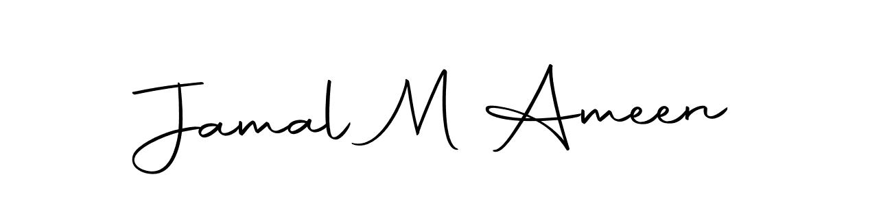Make a beautiful signature design for name Jamal M Ameen. With this signature (Autography-DOLnW) style, you can create a handwritten signature for free. Jamal M Ameen signature style 10 images and pictures png