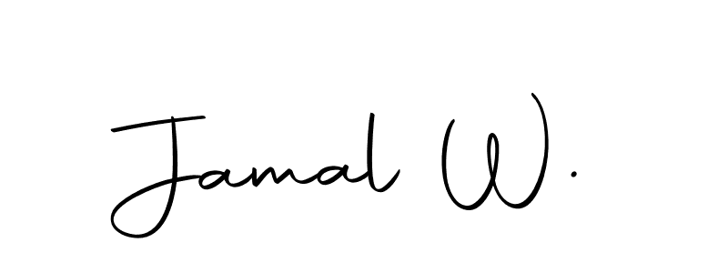 Make a beautiful signature design for name Jamal W.. With this signature (Autography-DOLnW) style, you can create a handwritten signature for free. Jamal W. signature style 10 images and pictures png