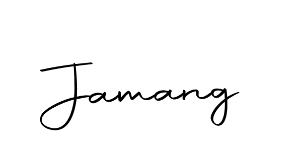 Design your own signature with our free online signature maker. With this signature software, you can create a handwritten (Autography-DOLnW) signature for name Jamang. Jamang signature style 10 images and pictures png
