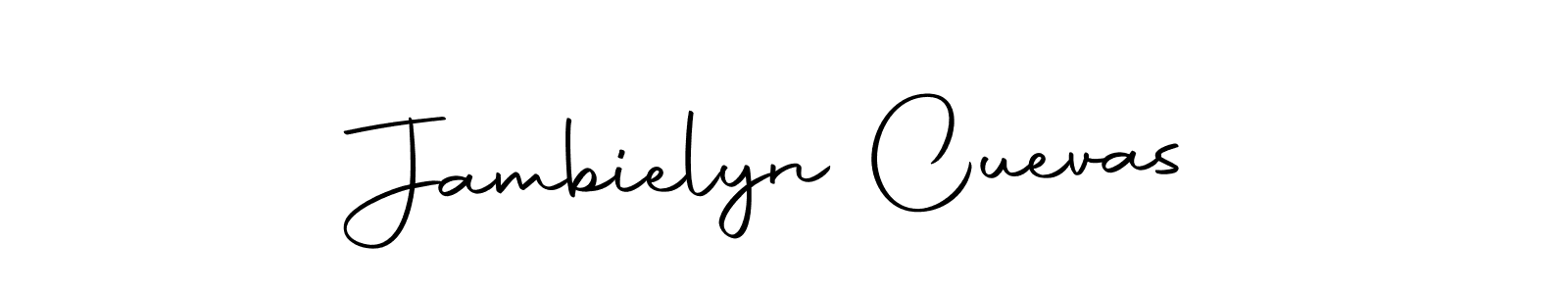 Create a beautiful signature design for name Jambielyn Cuevas. With this signature (Autography-DOLnW) fonts, you can make a handwritten signature for free. Jambielyn Cuevas signature style 10 images and pictures png