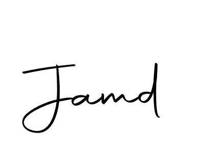 Design your own signature with our free online signature maker. With this signature software, you can create a handwritten (Autography-DOLnW) signature for name Jamd. Jamd signature style 10 images and pictures png