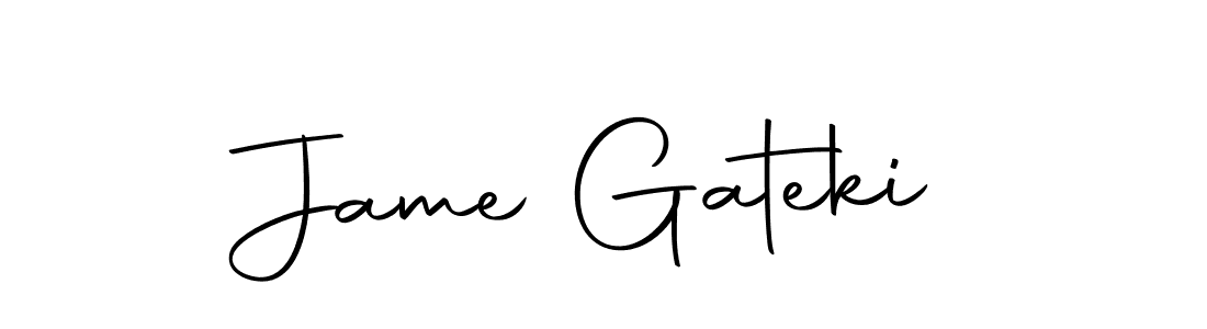 How to make Jame Gateki name signature. Use Autography-DOLnW style for creating short signs online. This is the latest handwritten sign. Jame Gateki signature style 10 images and pictures png