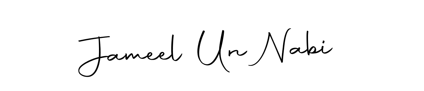 Make a beautiful signature design for name Jameel Un Nabi. With this signature (Autography-DOLnW) style, you can create a handwritten signature for free. Jameel Un Nabi signature style 10 images and pictures png