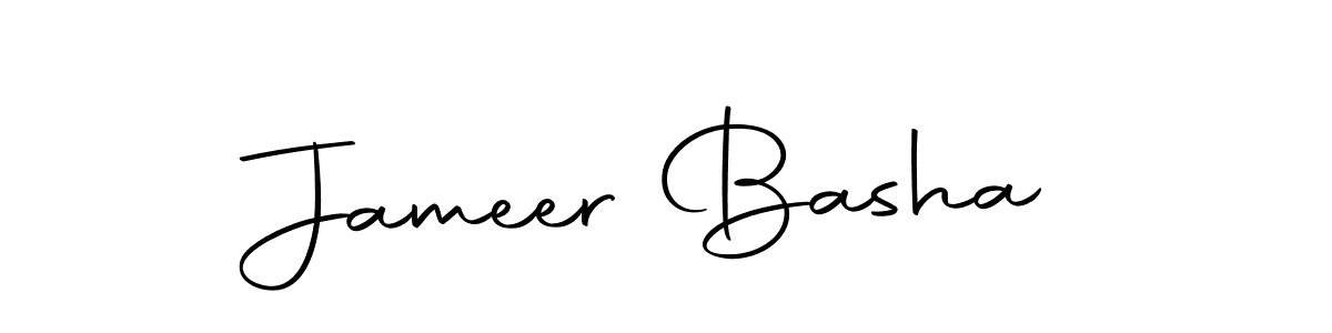 Create a beautiful signature design for name Jameer Basha. With this signature (Autography-DOLnW) fonts, you can make a handwritten signature for free. Jameer Basha signature style 10 images and pictures png